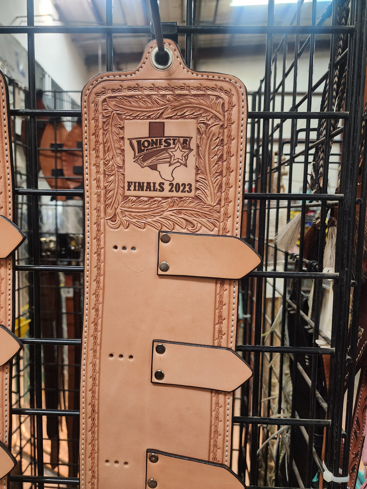 Rodeo Award | Buckle Holder Trophy Cowboy Feather w/ Laser engraving