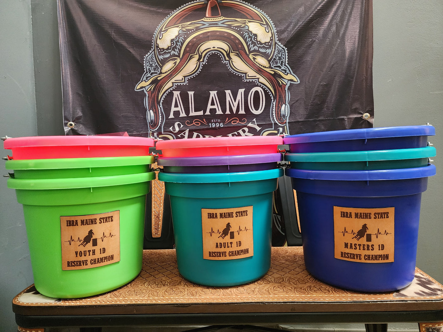 Rodeo Award | Horse Bucket w/ Laser Engraving