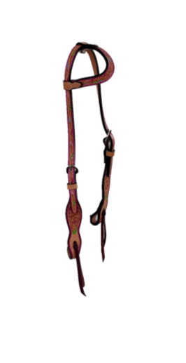 2074-Confetti 5/8" Wave one ear headstall