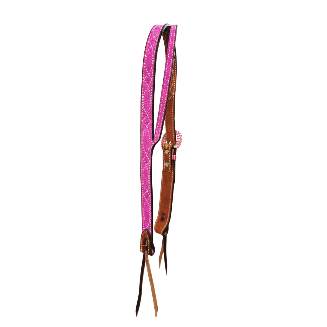 Slit ear- Pink Cowboy Stitch
