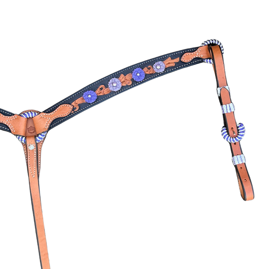 3023-Purple Collection 1-3/4" Contour breast collar