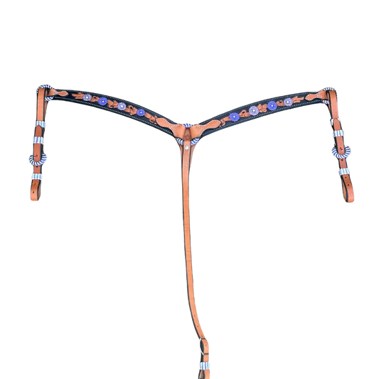 3023-Purple Collection 1-3/4" Contour breast collar