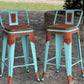 (PRE-ORDER!) SET OF 2 TURQUOISE SWIVEL BAR STOOLS W/ THE COWBOY