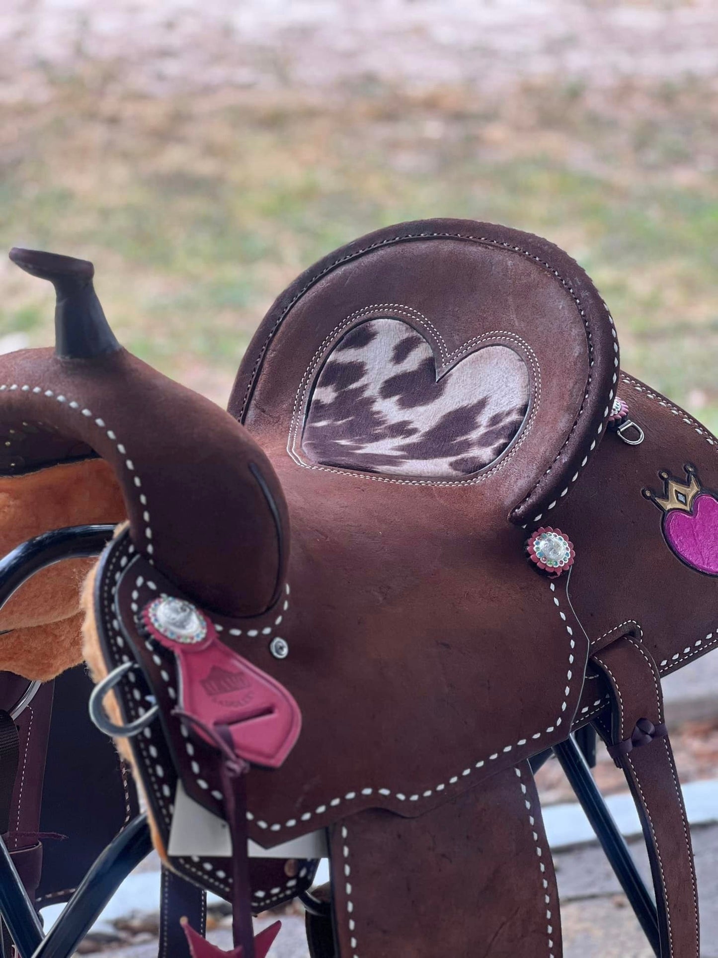 Western Barbie Barrel Saddle