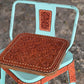 (PRE-ORDER!) SET OF 2 TURQUOISE SWIVEL BAR STOOLS W/ THE COWBOY