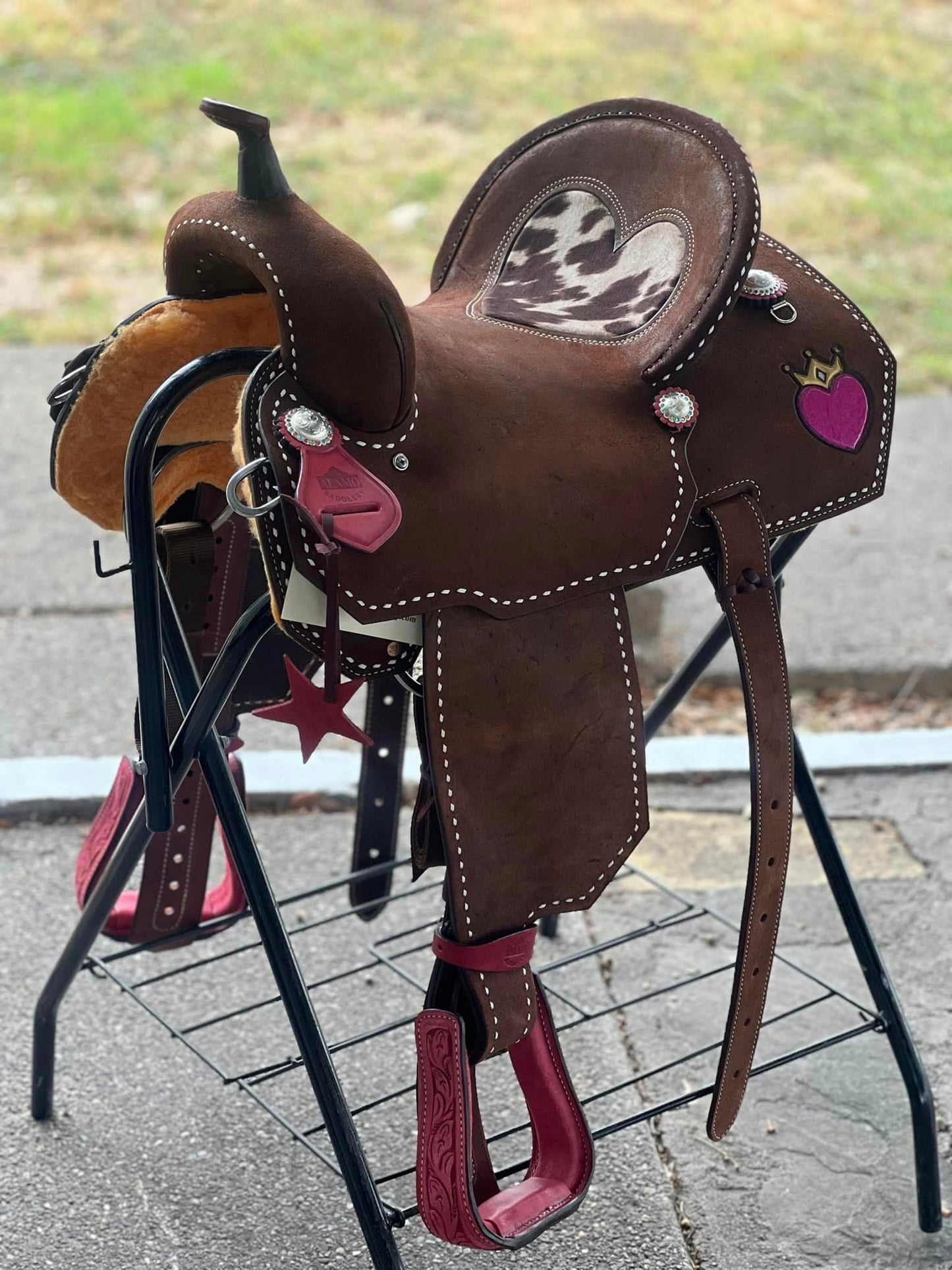 Western Barbie Barrel Saddle