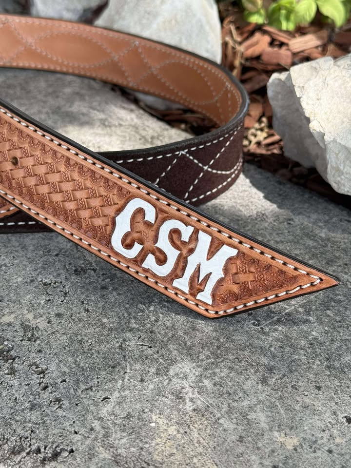 Add a SLANTED TIP to ANY of our belts