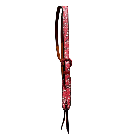 BANDANA RED SPLIT ONE EAR