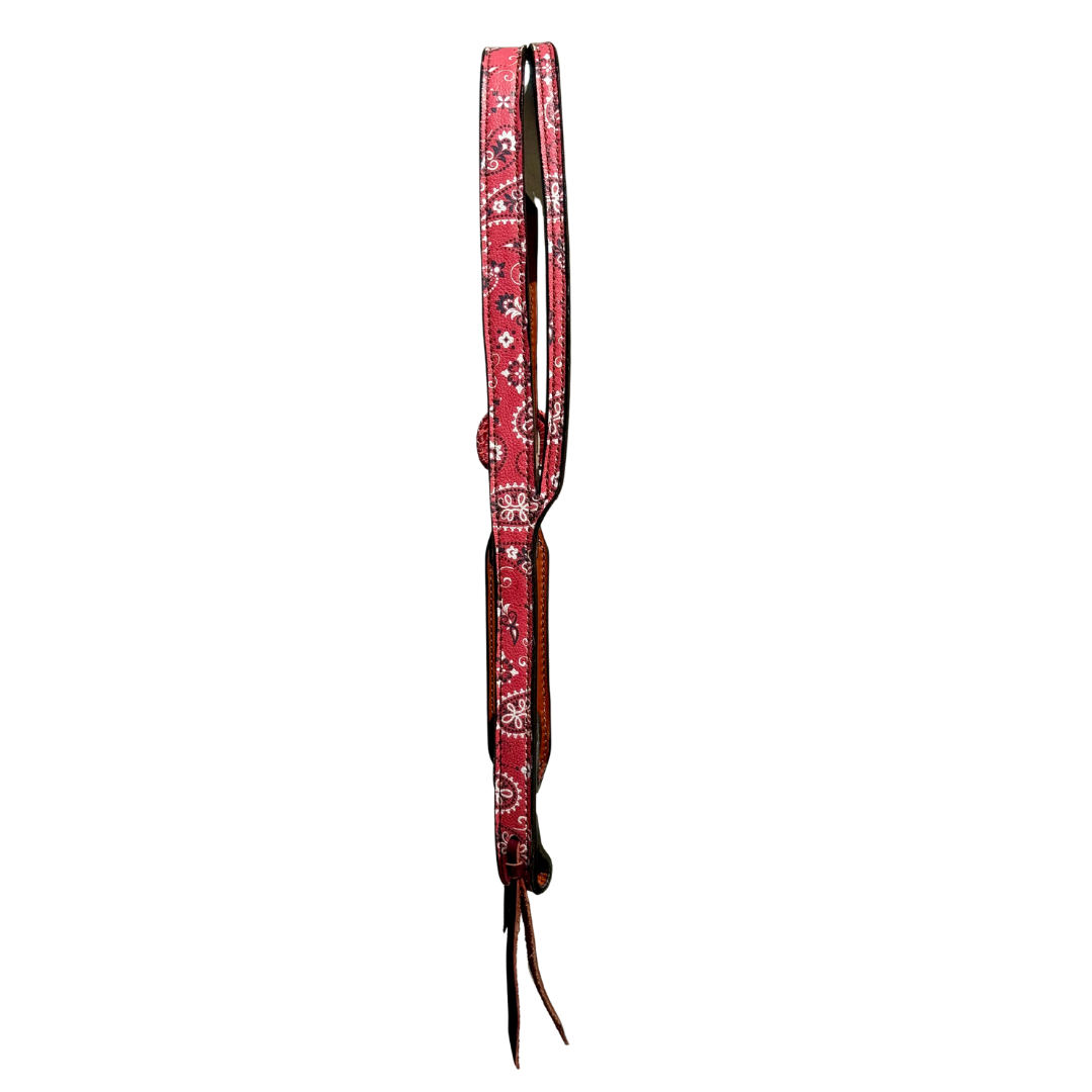 BANDANA RED SPLIT ONE EAR