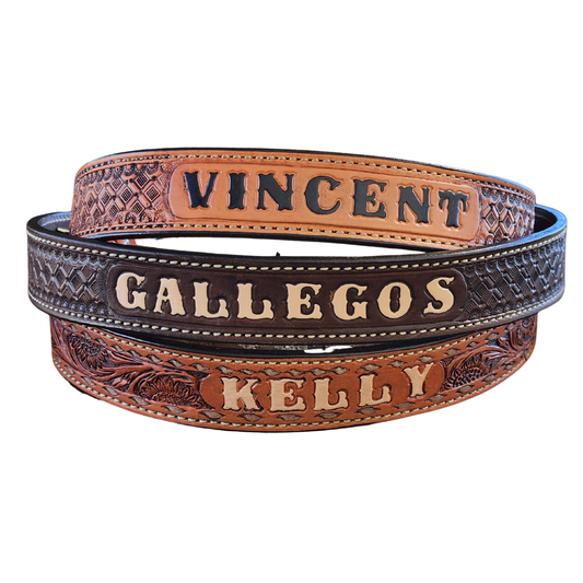 ADD lettering to ANY of our belts