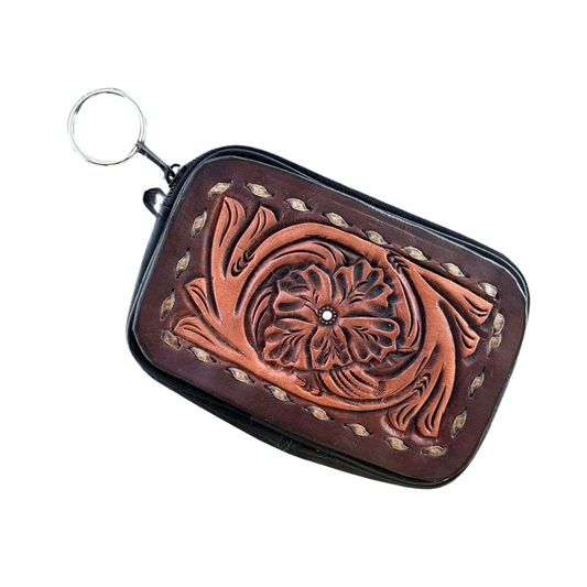 Tooled keychains Coin bags- Cinna Bun