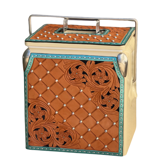 Retro Rodeo Cream Cooler- Rhinestone