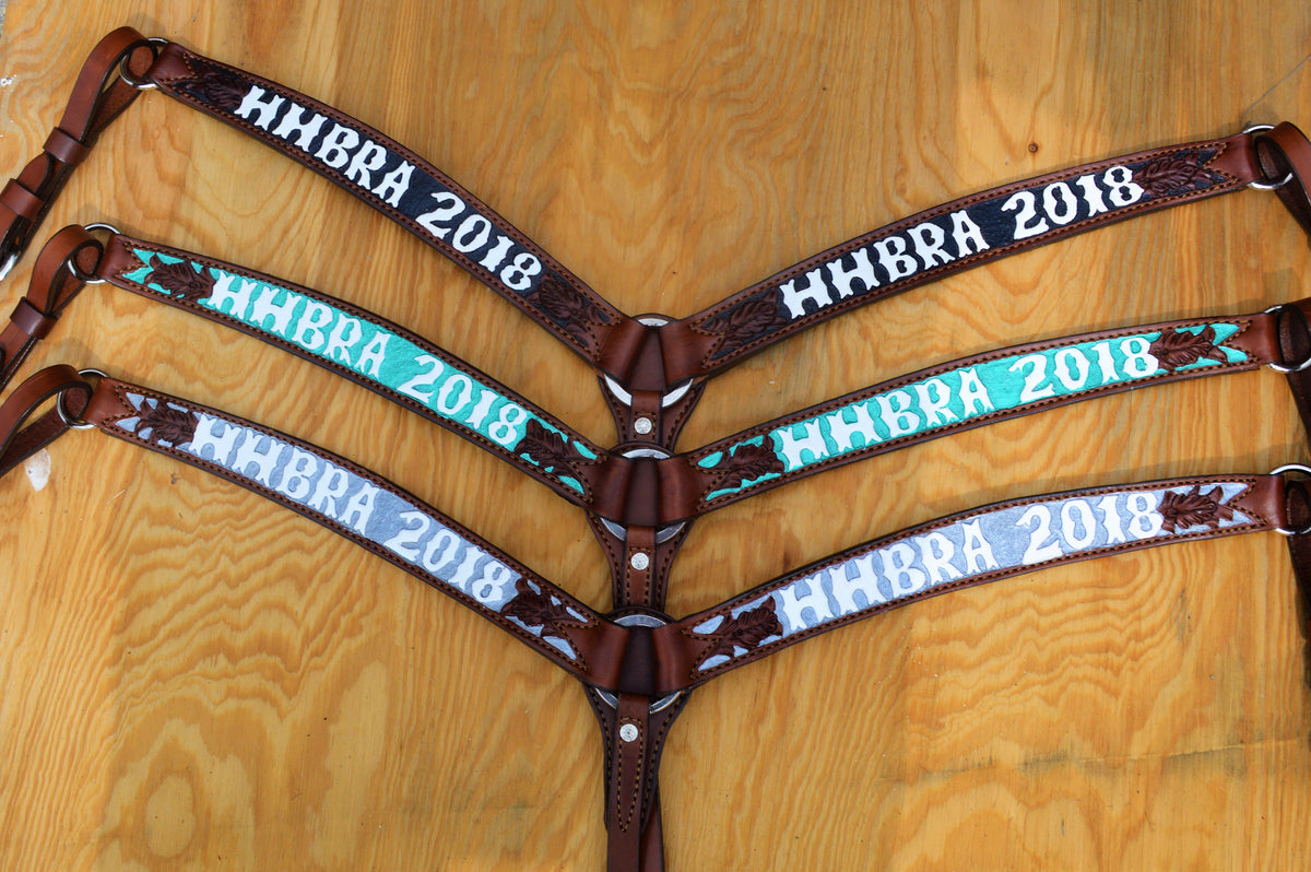 Rodeo Award | 1.75" Contour Breastcollar w/ floral BGP and lettering (18)