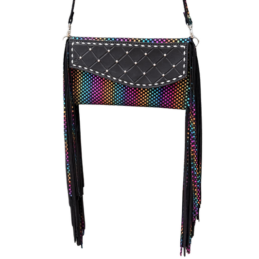 Fringe Clutch- Neon Rodeo