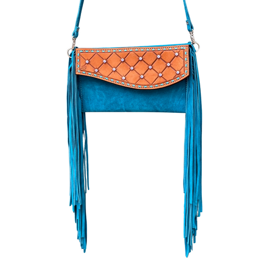 Fringe Clutch- Rhinestone