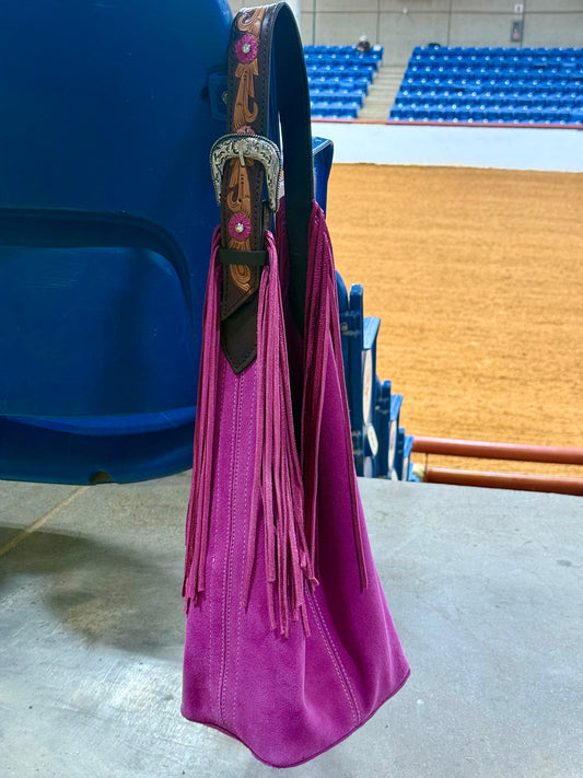 Darlin Duo Bag- Pink with Malibu Barbie Fringe Strap