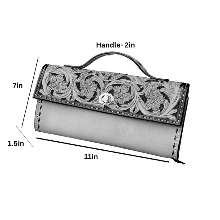 THE RANCH HAND CLUTCH - COWBOY FEATHER