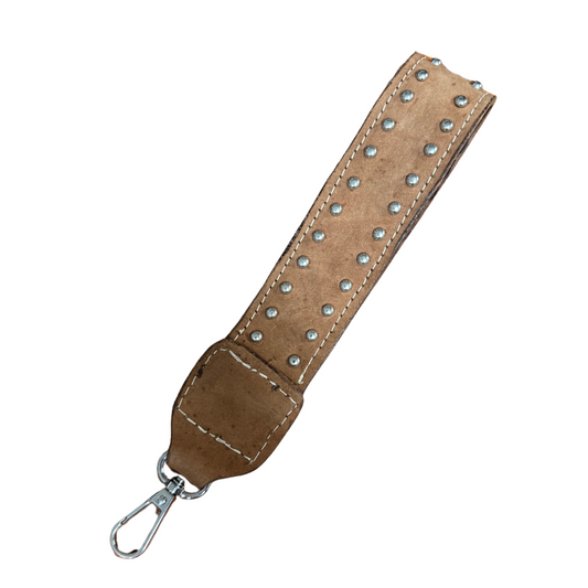 Geo tooled leather keychains #7