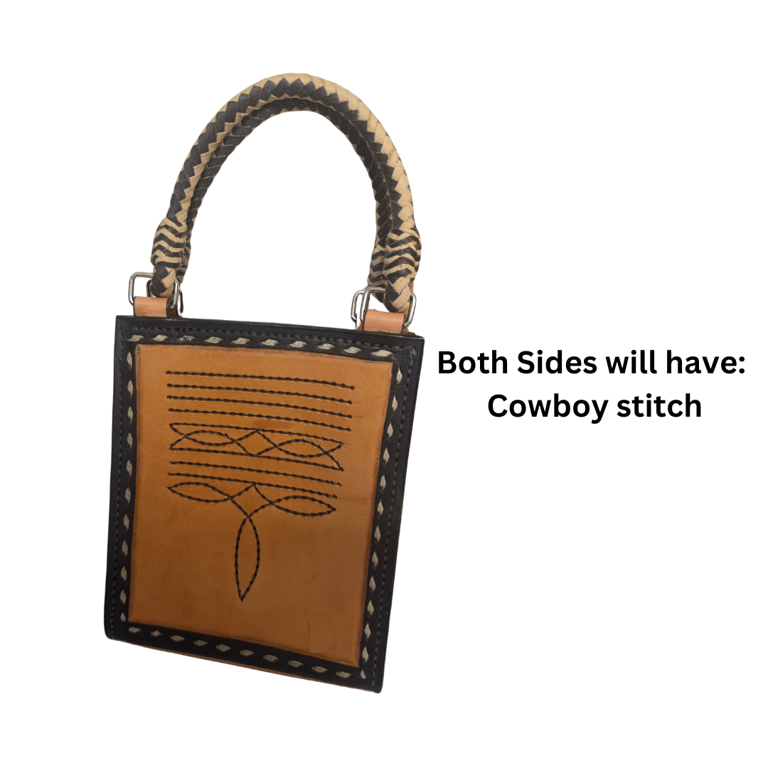 The Card Handbags- Cowboy stitch Golden (PRE-ORDER ONLY)