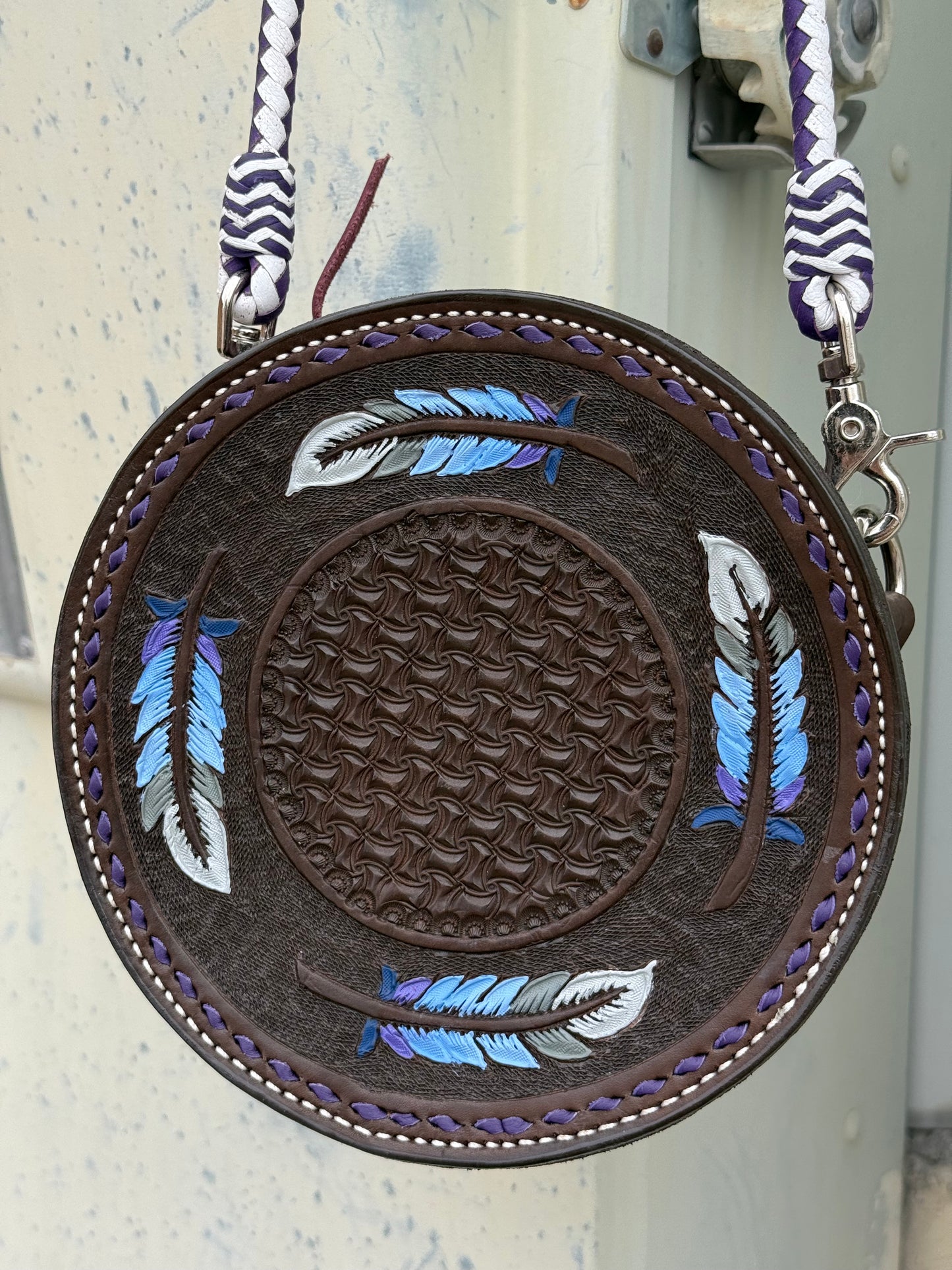 8" Feather Canteen Handbag