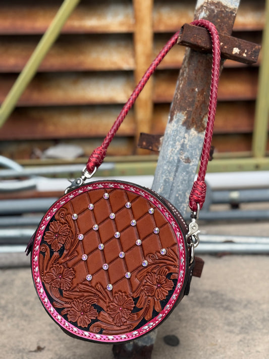 8" Canteen- Rhinestone Red