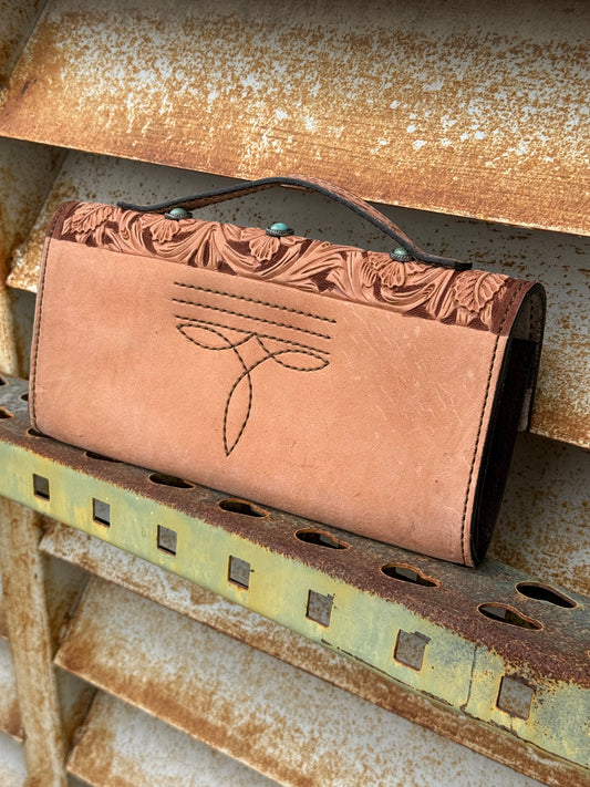 THE RANCH HANDBAG- TURQUOISE STONE