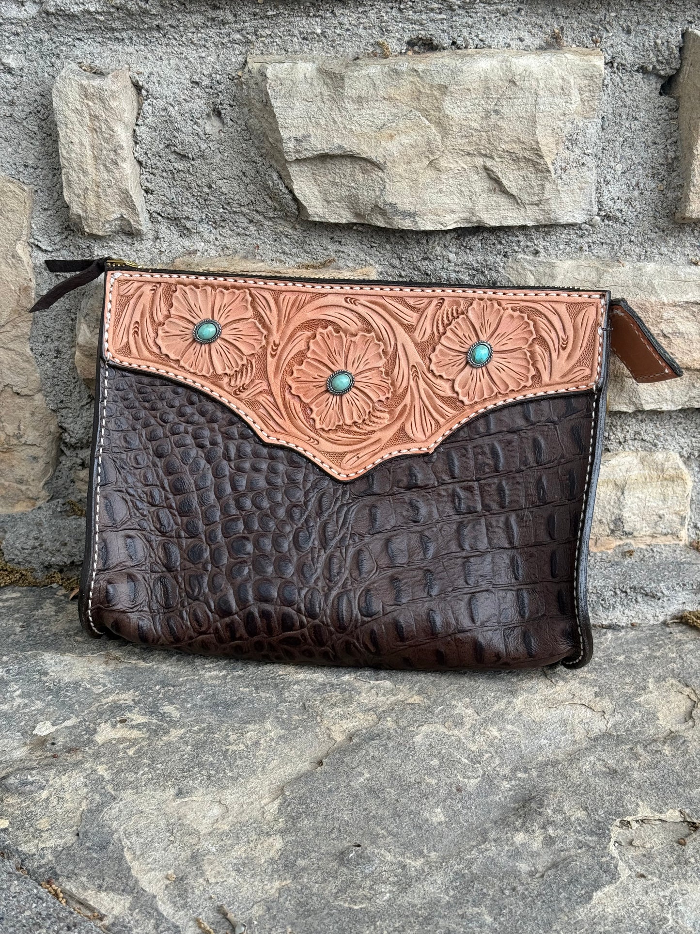 Turquoise Stone Travel Bag