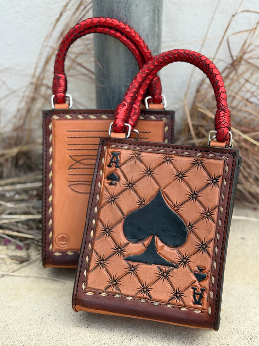 The Card Handbags- Red Ace