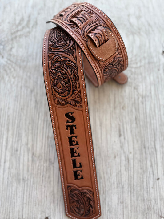 ADD lettering to ANY of our Guitar Straps