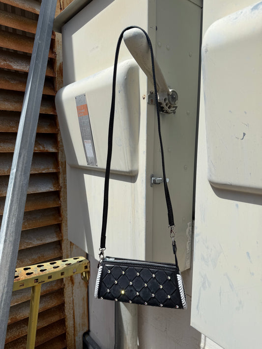 Pony Purse- Black Rhinestone