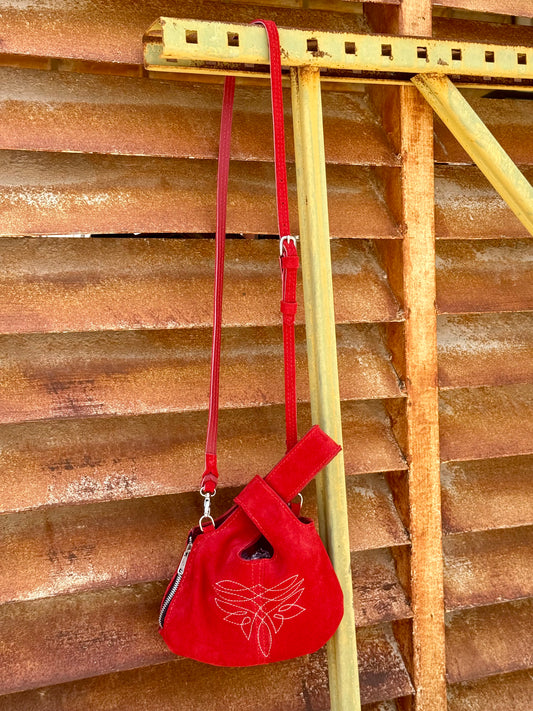 CATTLE BELL BAG- RED