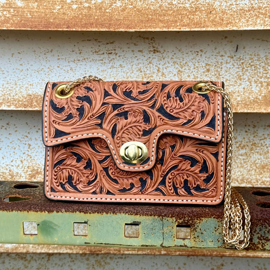 The Cowgirl Clutch- Oakleaf (FULL LEATHER)