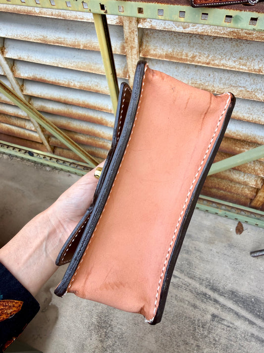 The Cowgirl Clutch- Turquoise (FULL LEATHER)