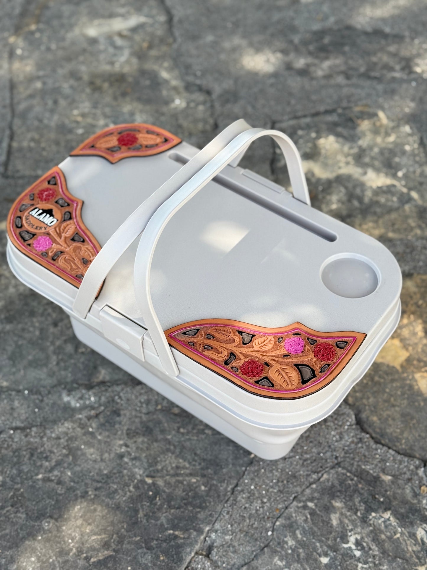 Collapsible Cooler- Cheetah Rose