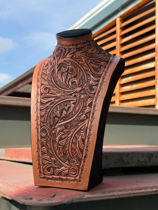 (PRE-ORDER) Necklace Display- Cowboy feather