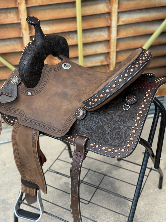 14", 14.5", 15" SD-4 Mini Oak Barrel Saddle