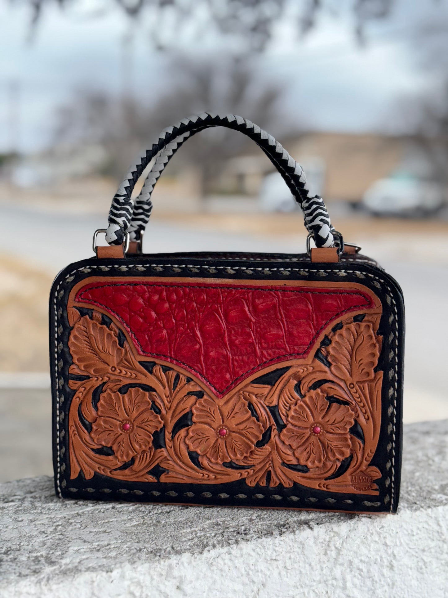 The Red Gator Bronco Handbag