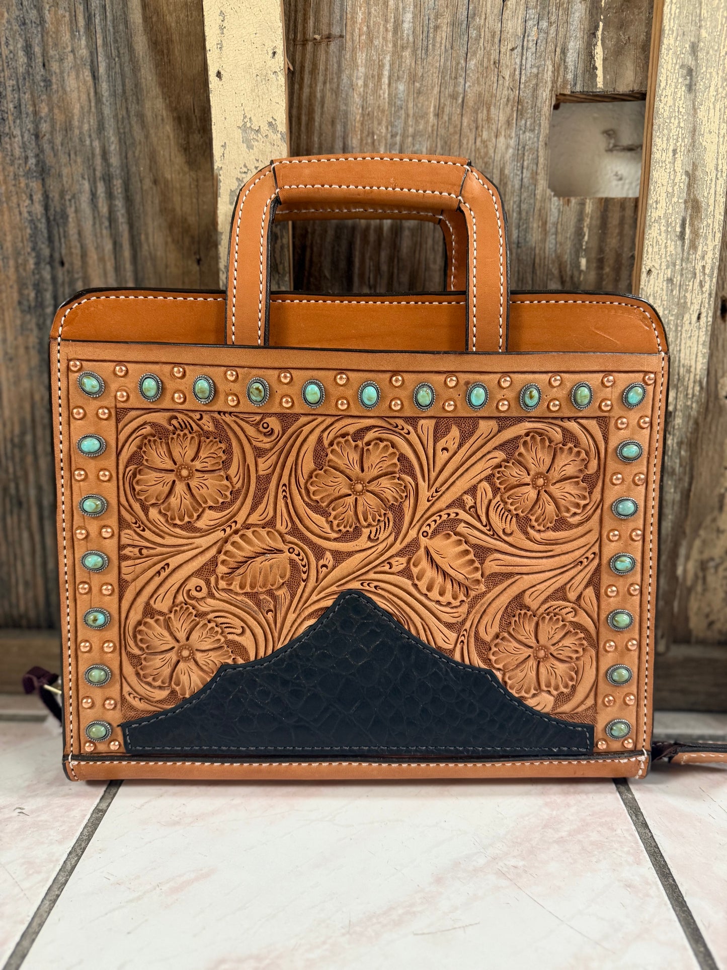 Cowboy Briefcase TP4 Chocolate gator