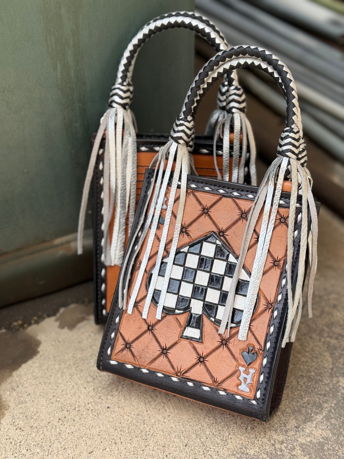 NEON WRANGLER- Checkered Ace TASSEL