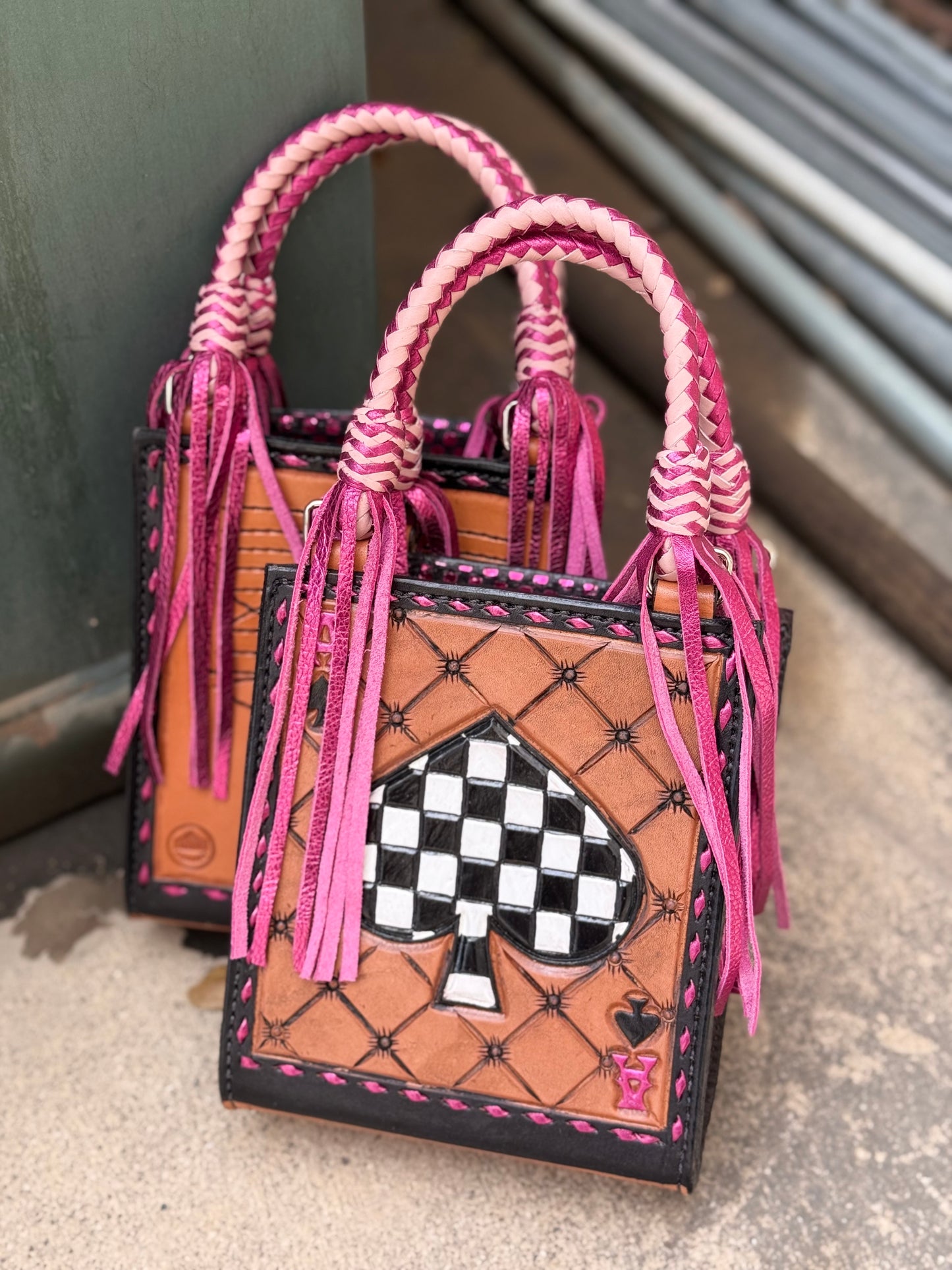 NEON WRANGLER- Checkered Ace TASSEL