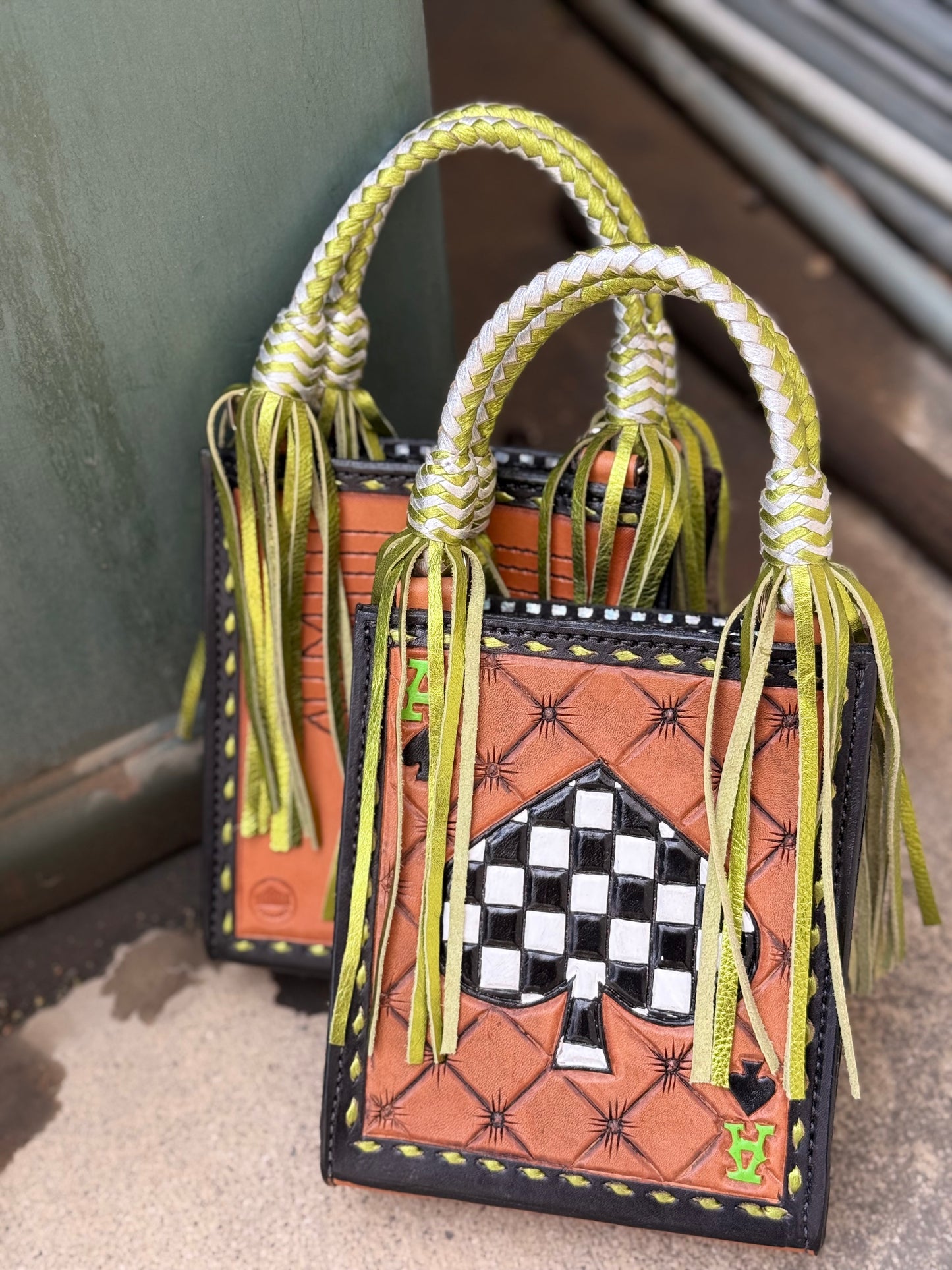 NEON WRANGLER- Checkered Ace TASSEL