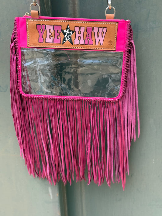 Clear Travel Bag - YEE*YAW Hot Pink