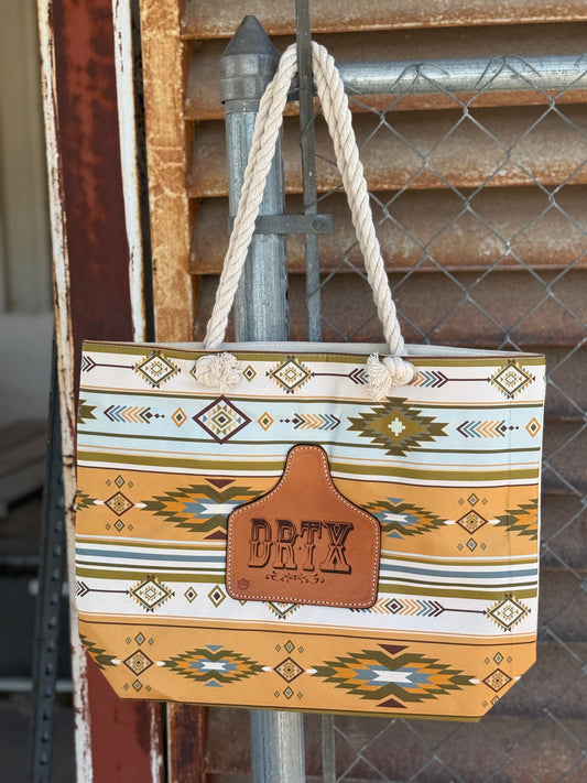 Western Tote- Cow Tag