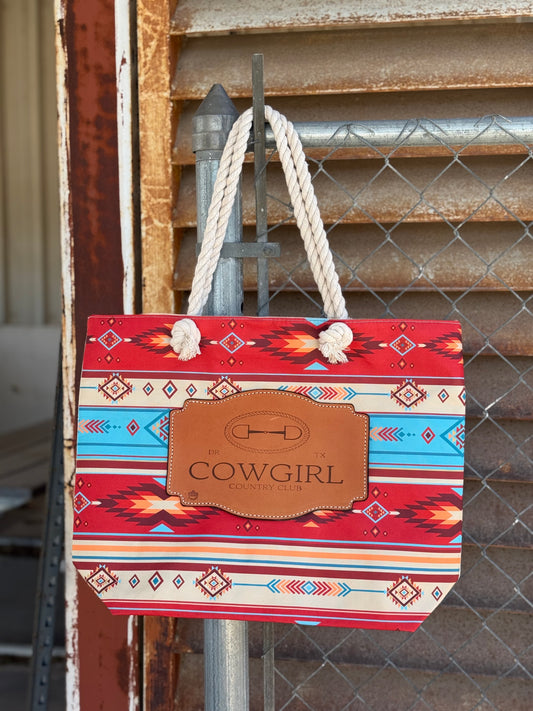 Western Tote- CC Club (RED)