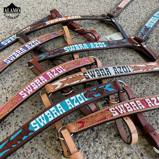 Rodeo Award | 1.75" Contour Breastcollar w/ floral BGP and lettering (18)