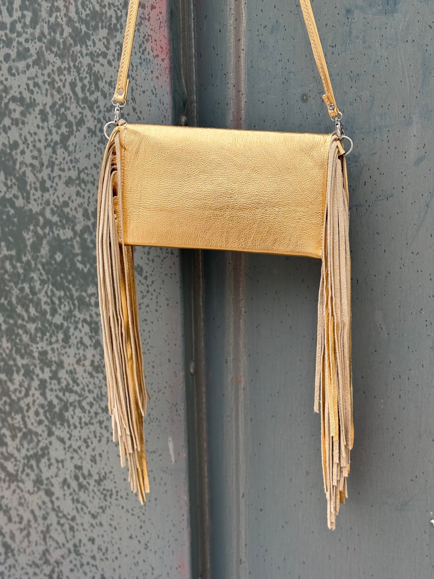Fringe Clutch- Golden Hour