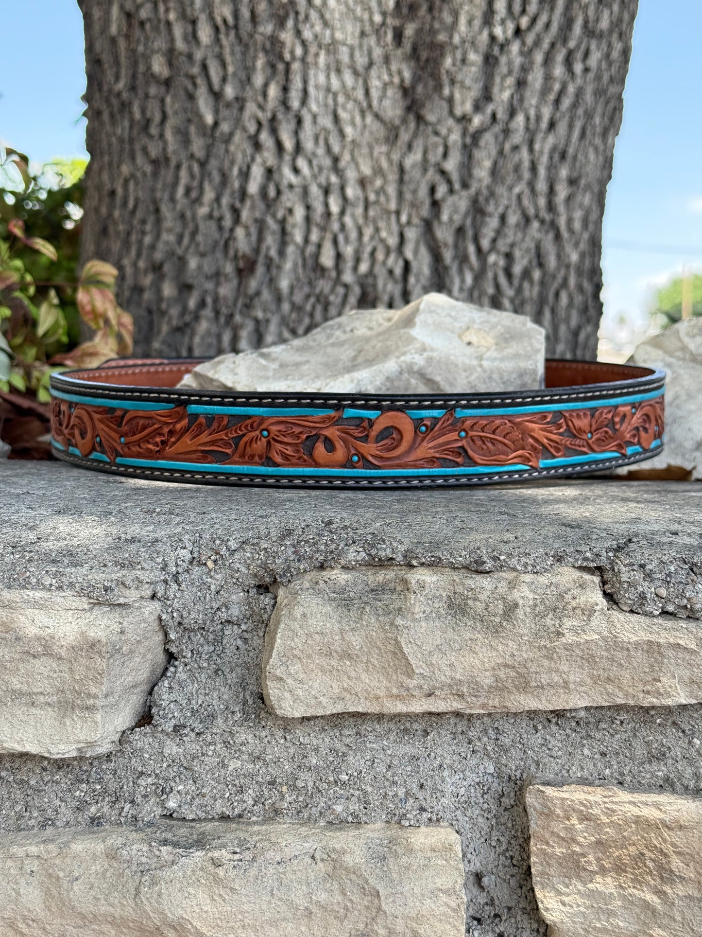 1.5" Straight Turquoise Trail Belt