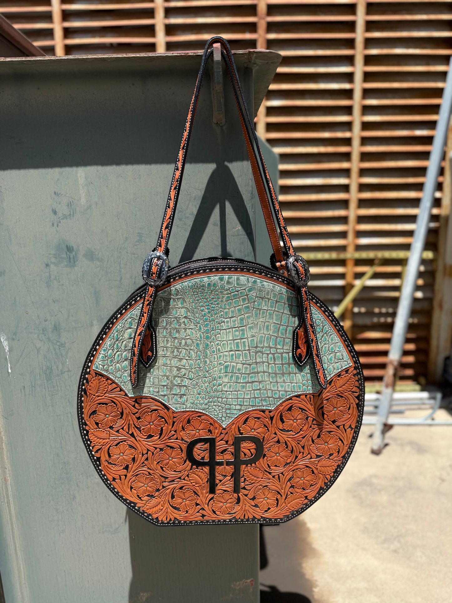 Rope Bag- Turquoise Gator