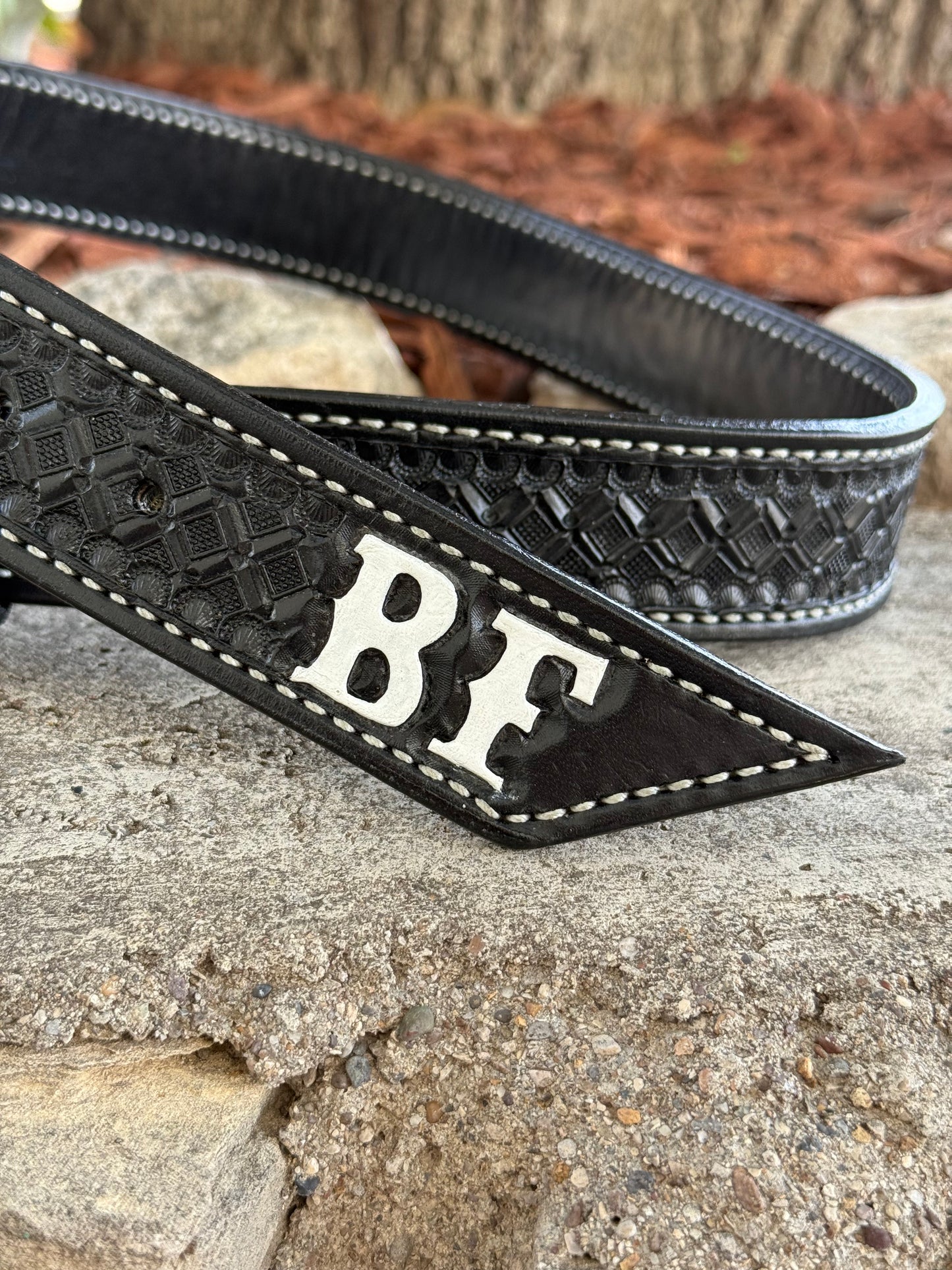 Add a SLANTED TIP to ANY of our belts
