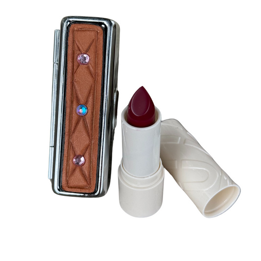 Lipstick Case- Rhinestone Pink
